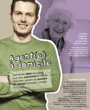 Promotion du métier d'agent à domicile.