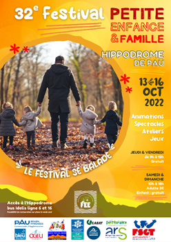 Affiche du festival enfance et famille à Pau.